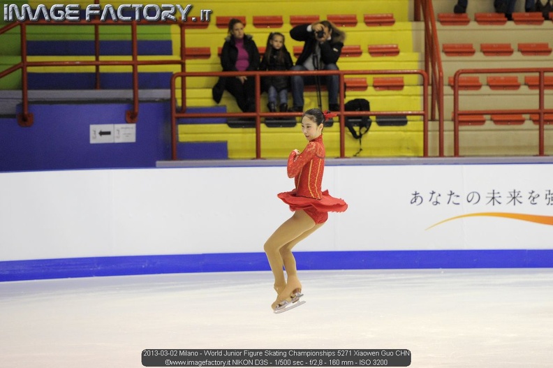 2013-03-02 Milano - World Junior Figure Skating Championships 5271 Xiaowen Guo CHN.jpg